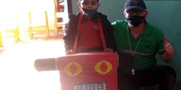 Niños del NENI N°2023 recibieron talleres de Educación Vial.
