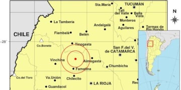 El terremoto ocurrió luego de las 13 del jueves 1 de mayo de 2025.