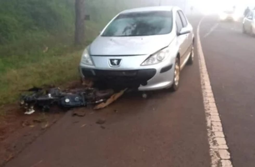 Motociclista atropellado en Garuhapé: testigo afirmó haber visto una camioneta trasladando un bulto sobre el capó