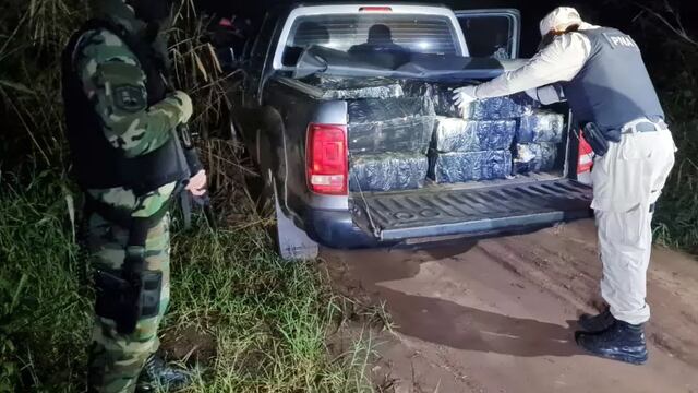 Prefectura Naval Argentina decomisó un cargamento de más de una tonelada en Montecarlo.