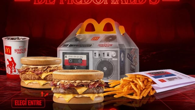 McDonald’s lanzó un combo especial de Stranger Things: qué trae y cuánto cuesta