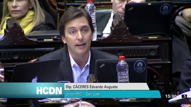 El diputado nacional por San Juan, Eduardo Cáceres, fue denunciado por violencia de género.