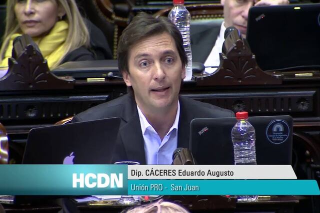 El diputado nacional por San Juan, Eduardo Cáceres, fue denunciado por violencia de género.