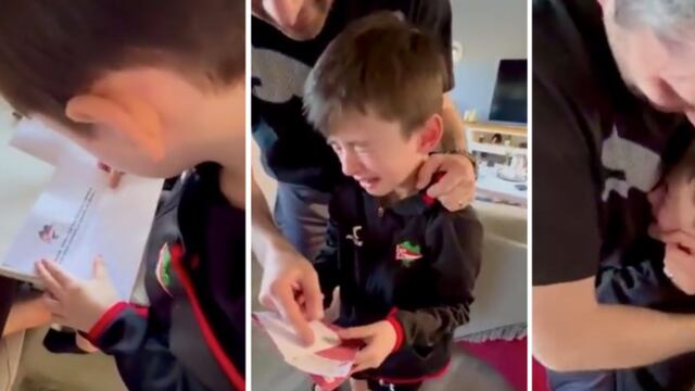 Juan Sebastián vive en Tierra del Fuego y recibió un especial regalo de Estudiantes de La Plata.