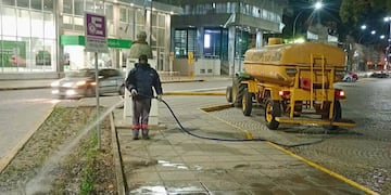 Mantenimiento y riego en marcha