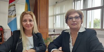 Las concejalas Carla Boidi y Mabel Fossatti