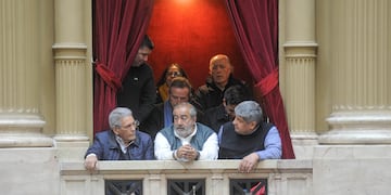 Reunión de la CGT con Diputados de Unión por la Patria
Foto Federico Lopez Claro
Hector Daer Pablo Moyano