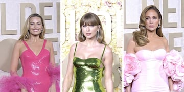 De Margot Robbie a Taylor Swift y Jennifer López: los looks de la alfombra roja de los Globos de Oro