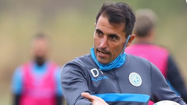 "Ser competitivos hasta el final". El mensaje de Guillermo Farré, técnico de Belgrano (Prensa Belgrano)".