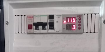 En varios sectores de la ciudad se registraron problemas por baja tensión además de la interrupción del suministro.