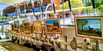 Hugo Álvarez declarado Ciudadano Ilustre de la Ciudad de Pérez. Pasó de exponer sus obras en la Fragata Libertad a viajar en ella (Hugo Álvarez)