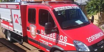 Vivienda se consumió por el fuego en El Soberbio.