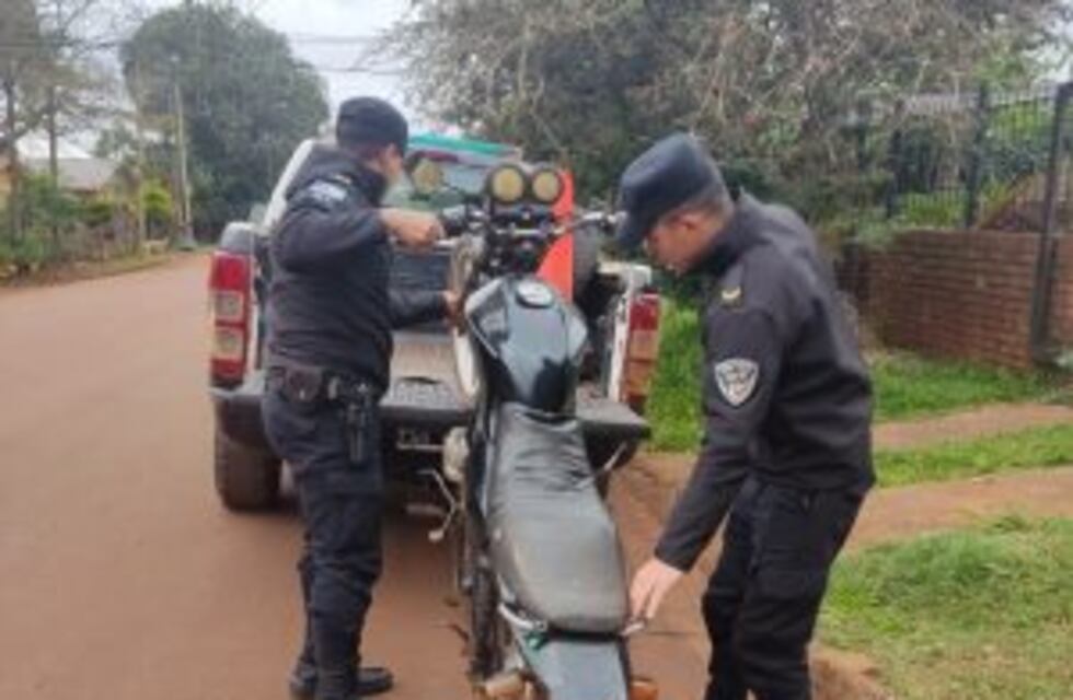 Oberá: recuperan motocicleta robada