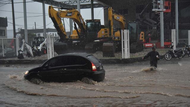 Fuertes lluvias en Córdoba.