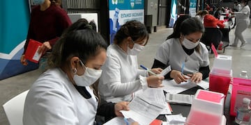 Trabajando en pandemia. (Foto: Orlando Pelichotti)
