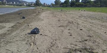 Limpieza en el lago San Roque