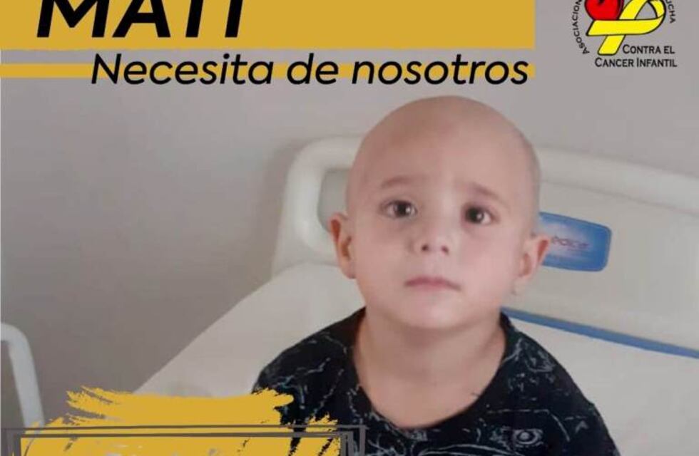 Campaña solidaria: todos por Matías que está en tratamiento oncológico en Mendoza