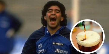 Replicó la mítica entrada en calor con un vaso de fernet en la mano.