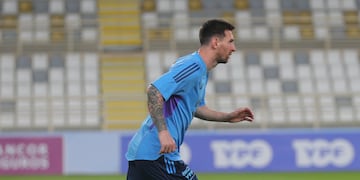 Pidió estar y será titular: Lionel Messi no se quiere perder ni un solo minutos dentro de la cancha con la Selección Argentina. Foto: Prensa AFA.