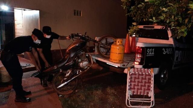 Efectivos policiales recuperaron varios elementos robados en Bonpland.