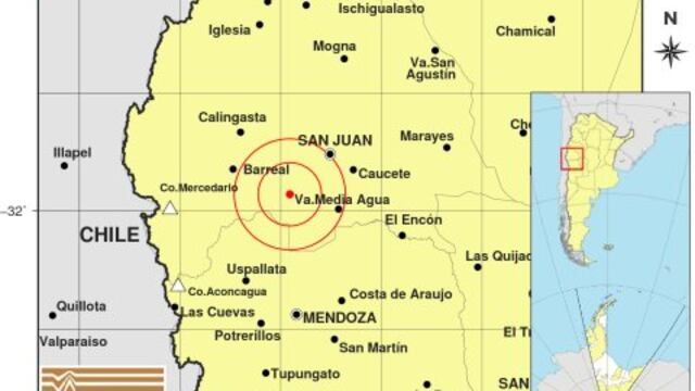 Un fuerte sismo tuvo epicentro en San Juan