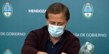 El gobernador Rodolfo Suárez dice que contactó a todos los laboratorios que producen la vacuna contra el Covid 19 porque quiere comprar dosis. Gentileza Gobierno de Mendoza