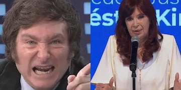 Javier Milei y los libertarios salieron al cruce de Cristina luego de su discurso en La Plata. Foto: Los Andes.