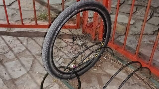 Robó “media” bicicleta y amenazó al personal policial que lo aprehendió
