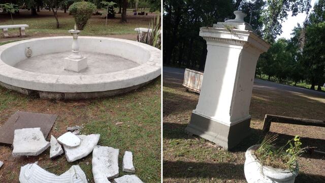 vandalismo en el parque