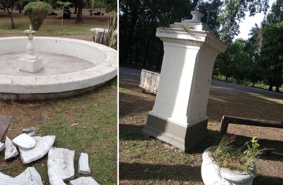 Otra vez sopa: vandalismo en el Parque Municipal
