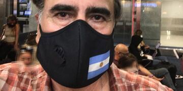 Zalazar había indicado que haría la cuarentena en Ezeiza. (Gentileza Ricardo Zalazar)
