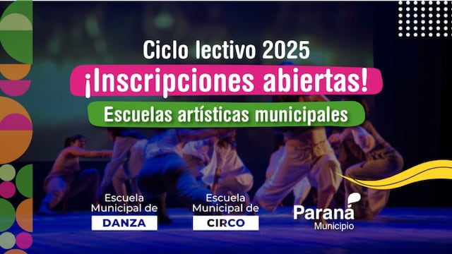 Inscripciones abiertas para el ciclo lectivo 2025 en las Escuelas Municipales de Formación Artística