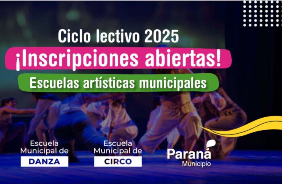 Inscripciones abiertas para el ciclo lectivo 2025 en las Escuelas Municipales de Formación Artística