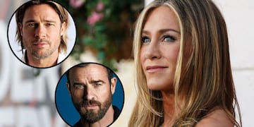 Brad Pitt, Justin Theroux y Jennifer Aniston.