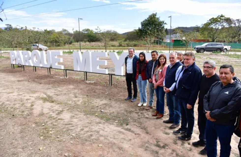 Jaldo supervisó las obras del Parque Meyer en El Cadillal