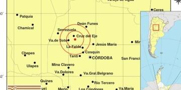 Leve temblor se registró en el norte de Punilla