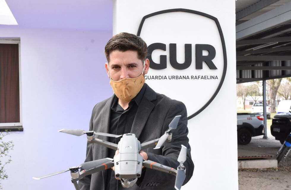 Usaron el drone para recuperar una moto