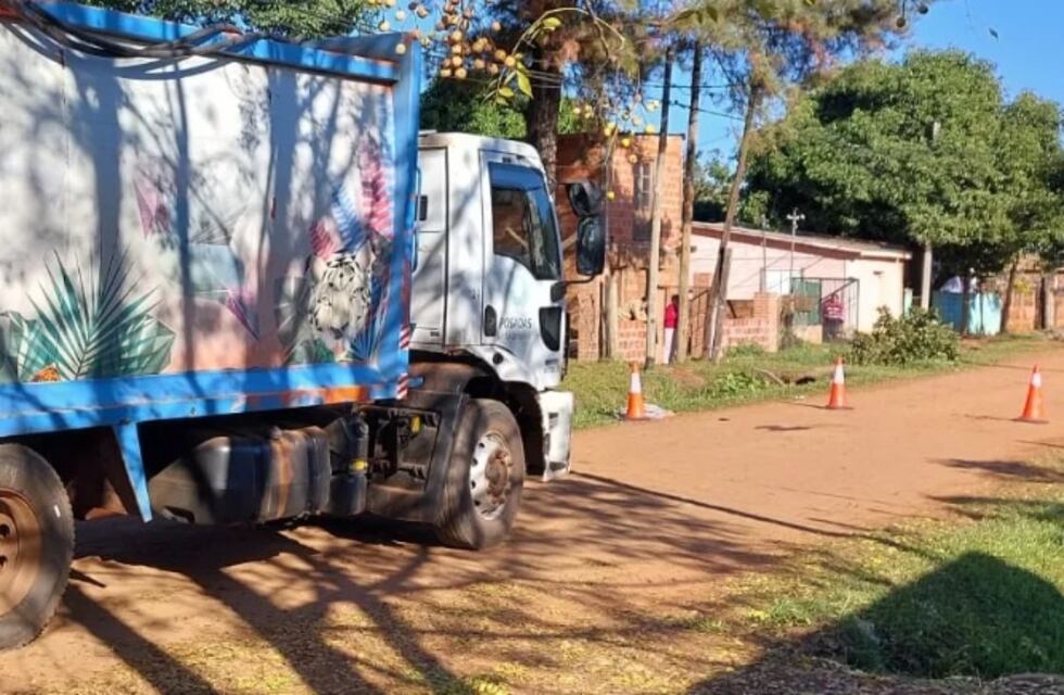 Accidente laboral dejó a un recolector con la pierna rota