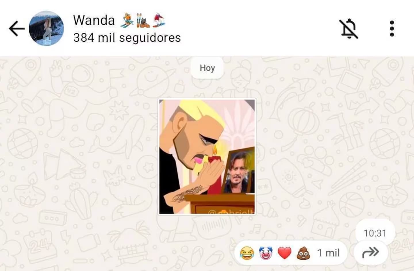 El mensaje de Wanda Nara para reírse de Mauro Icardi por Johnny Depp