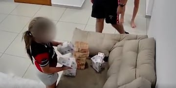Desmantelaron una red de lavado de activos en Chaco y nenes contaban dinero en uno de los videos. (Captura de video)
