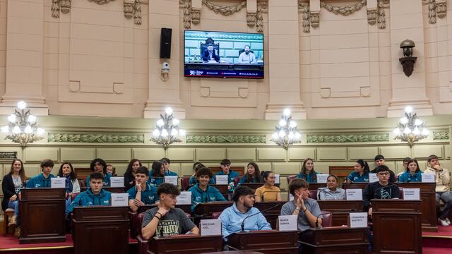Alumnos de la EESOPI N° 3023 “San José de Calasanz" de Ramona en DIputados