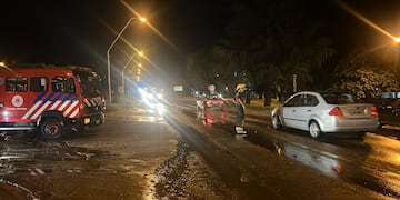 Intensa lluvia sobre Santa Rosa de Calamuchita. (Foto: Gentileza)