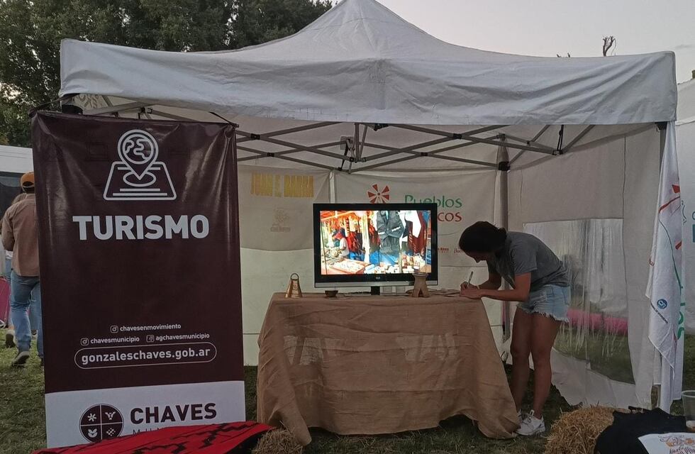 Gonzales Chaves promociónó la Fiesta Provincial del Asado Pampeano en Villa Cacique-Barker