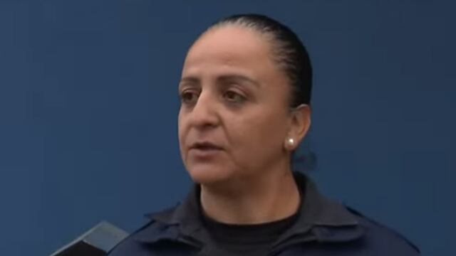 La sargento Luciana Barrios (Captura de video).