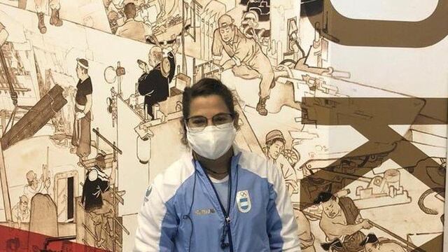 Paula Pareto fue la primera argentina en llegar a Tokio.