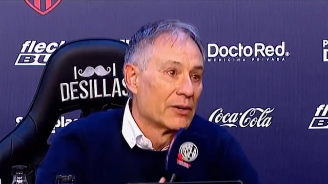 El técnico canalla tras la victoria ante San Lorenzo.