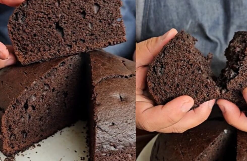 Esponjoso, alto y húmedo: la receta definitiva del bizcochuelo casero de chocolate