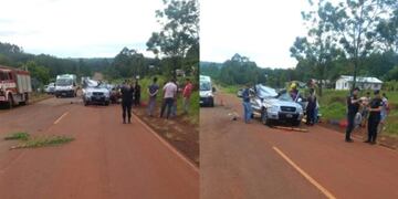 Accidente vial en 25 de Mayo dejó a dos personas heridas.