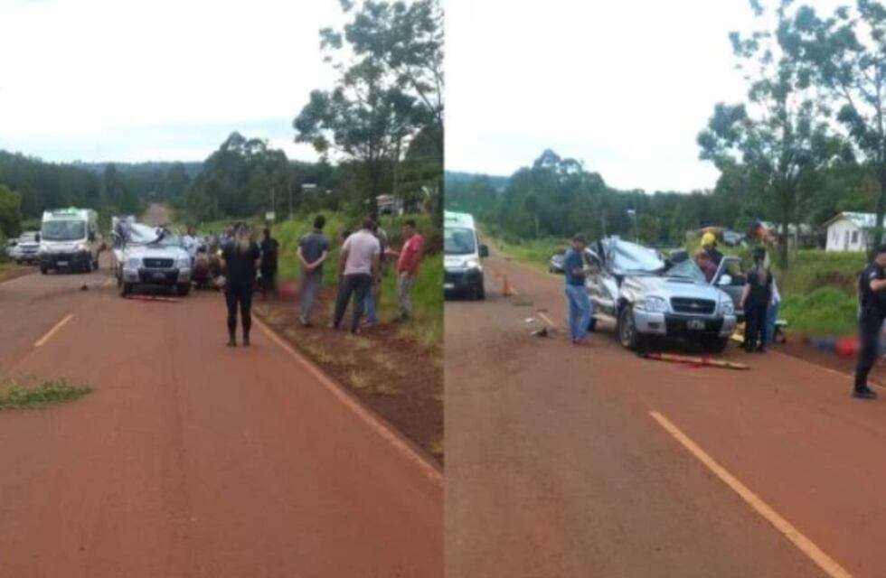 Accidente vial en 25 de Mayo dejó a dos personas heridas