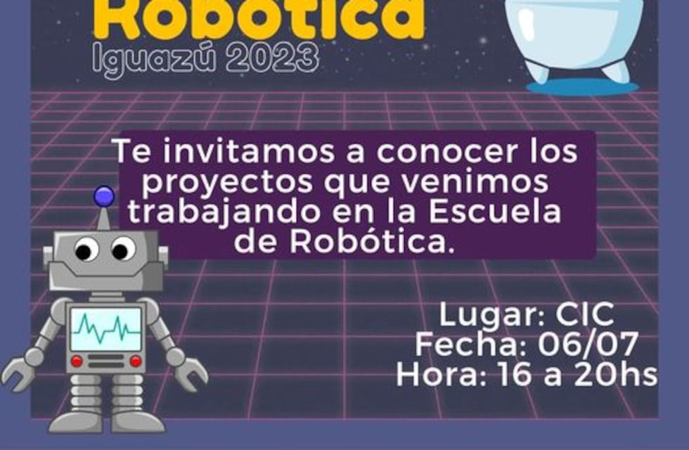 Puerto Iguazú: invitan a la Pree Gala 2023 de la Escuela de Robótica